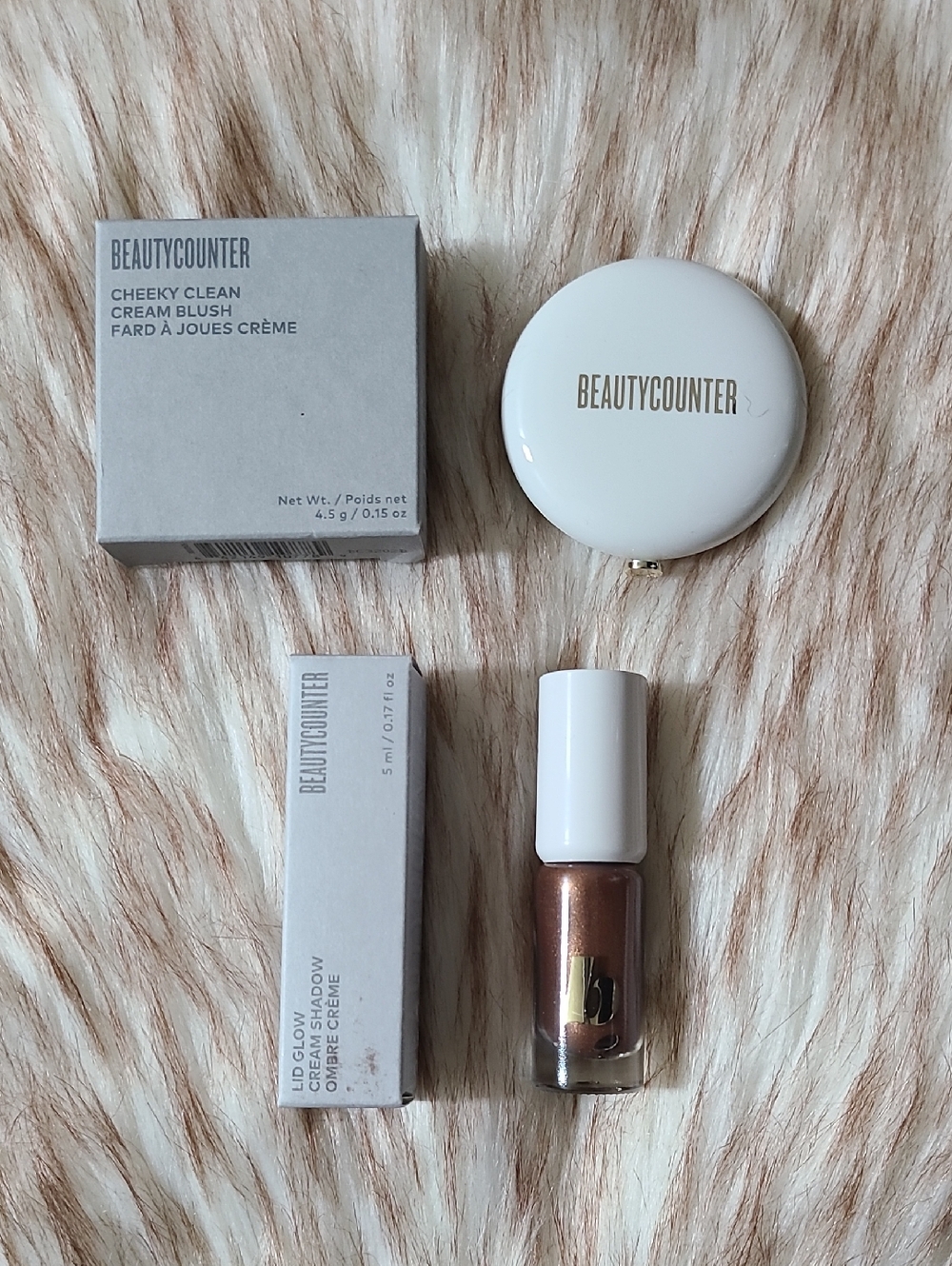 NIB Beautycounter Makeup Lid Glow & Cheeky Clean Blush Bundle